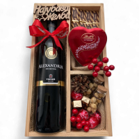 Кутија со вино „За твојот ден“